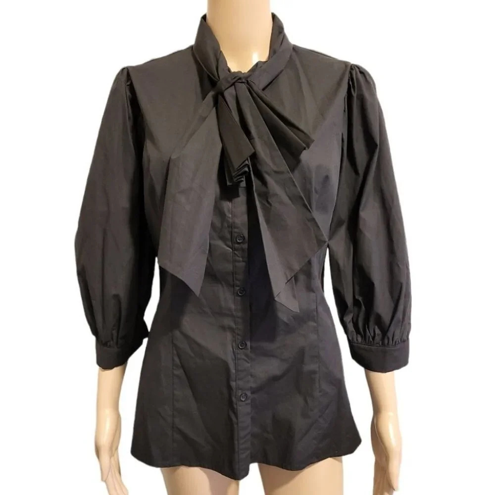 Women's Bow Blouse by FT Inc (size L)